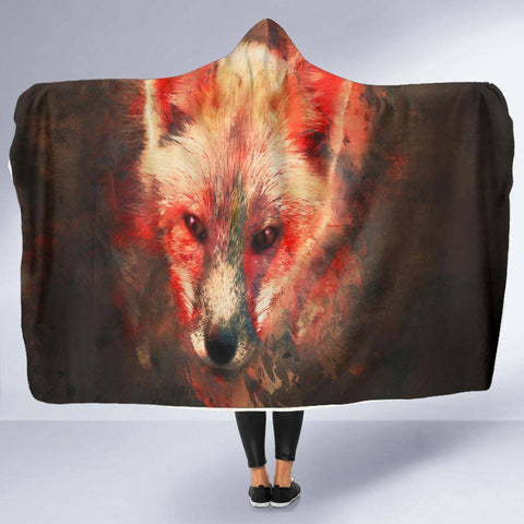 Image of Fox Hooded Blanket V.1 