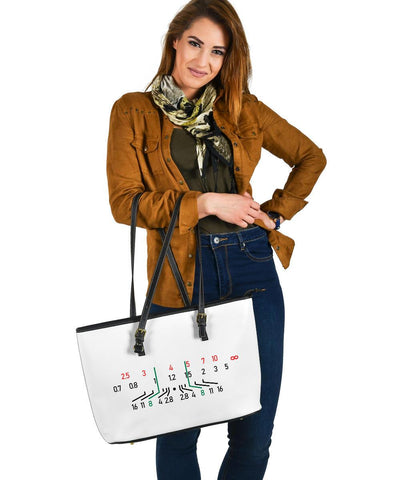 Image of Focal Length, Large Vegan Leather Tote Bags 