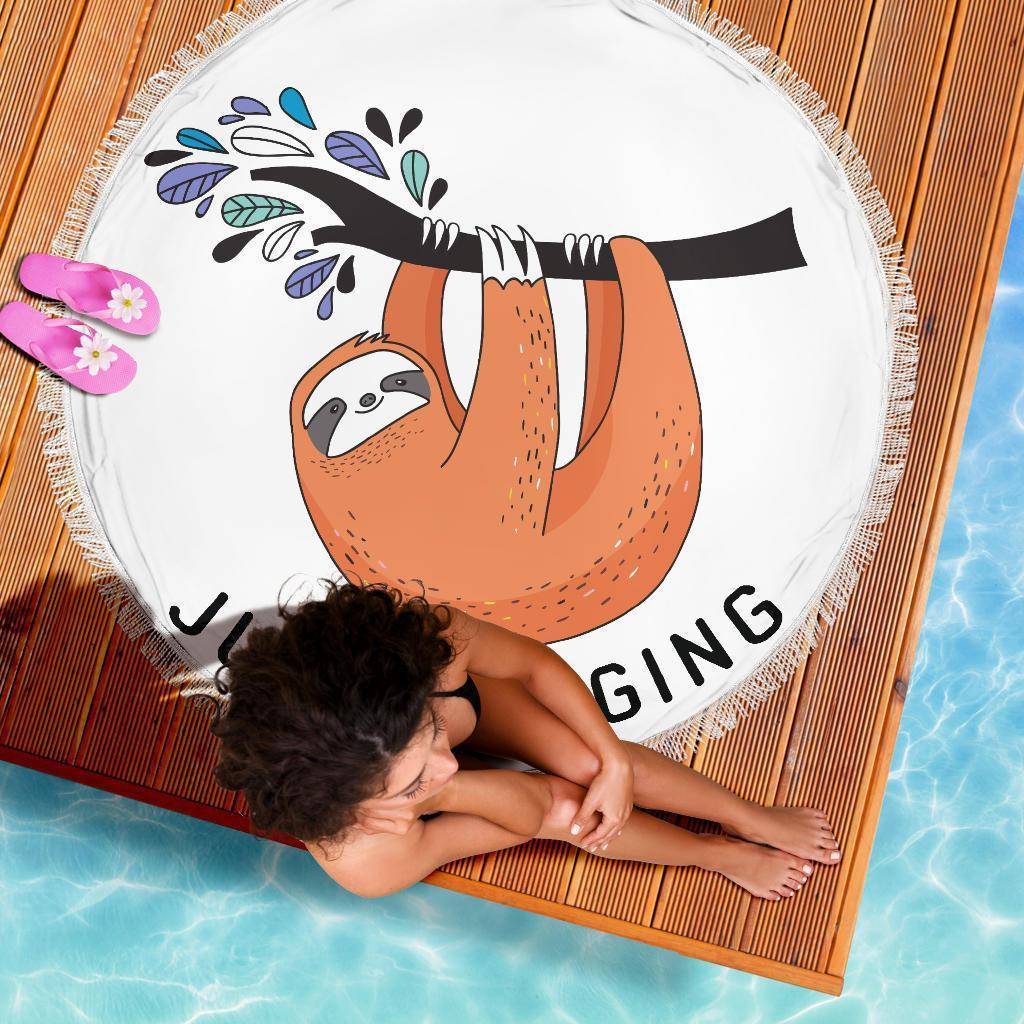Fun 'Just Hanging' Beach Blanket Beach Blanket 