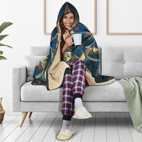 Image of Fractal Hooded Blanket V.1