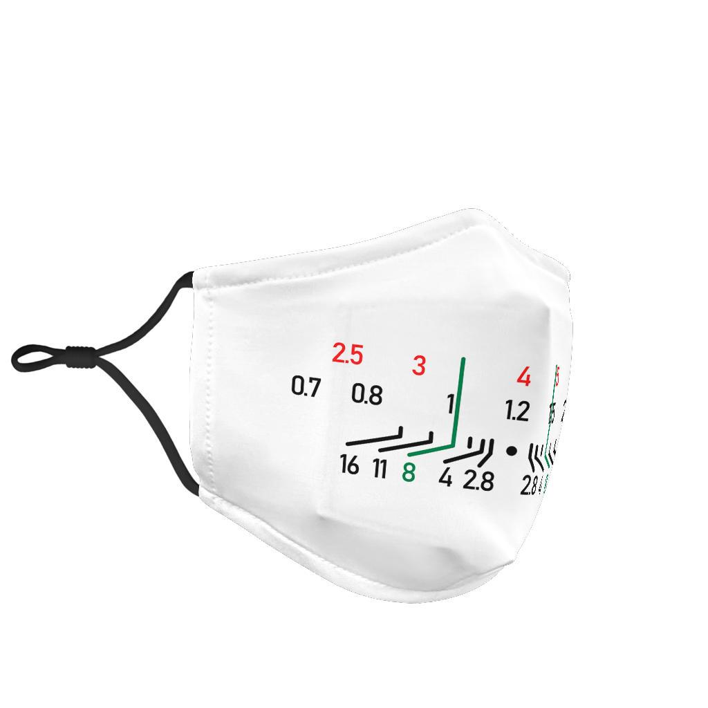 Focal Length Face Mask White Face Mask 