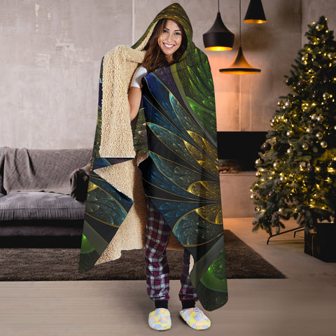 Image of Fractal Hooded Blanket V.3