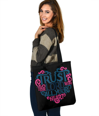 Image of Trust In The Lord, Canvas Tote Bags Tote Bag 