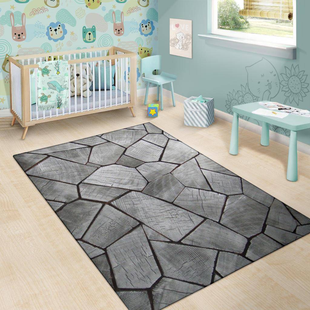 Stacked Wood Area Rug Rugs 