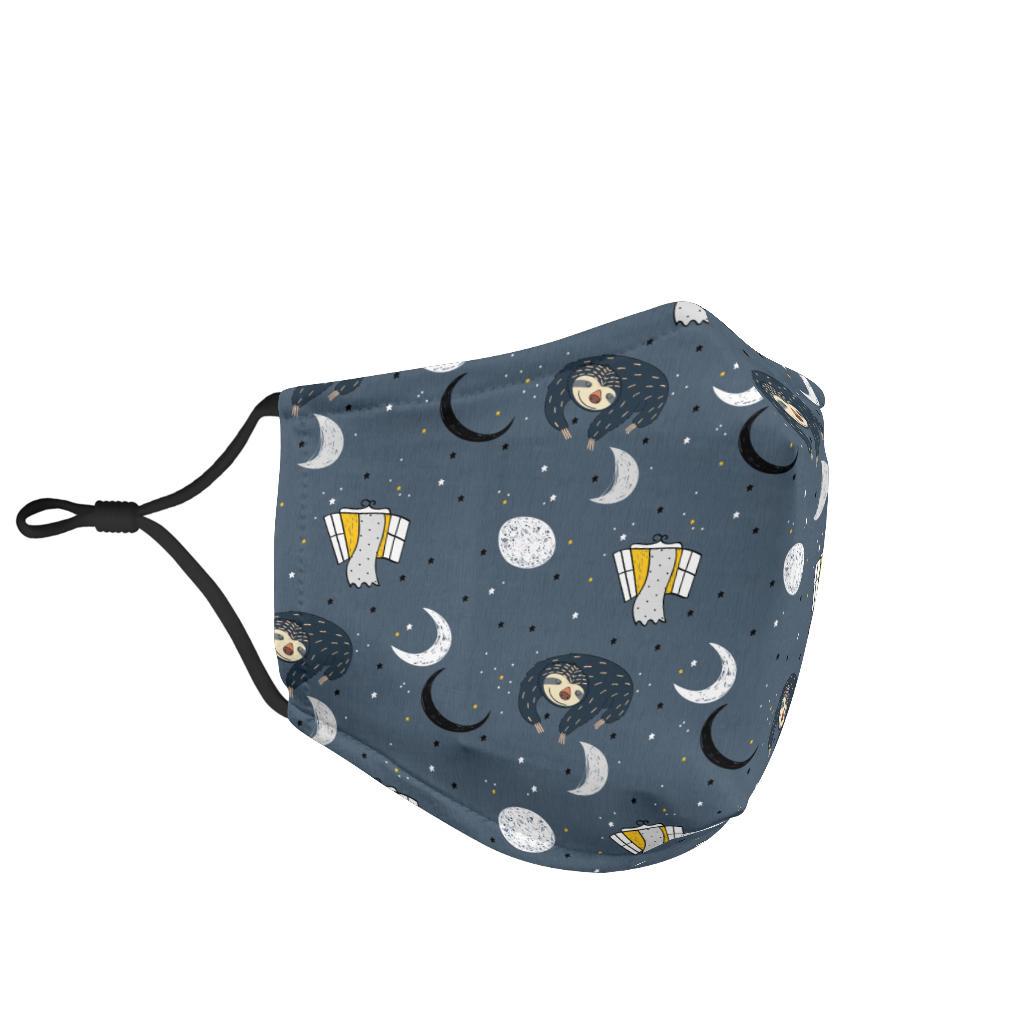 Sleeping Space Sloth Face Mask Face Mask 