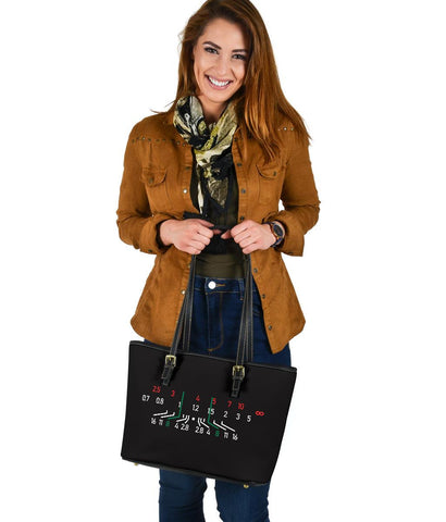 Image of Focal Length, Vegan Leather Tote Bags 