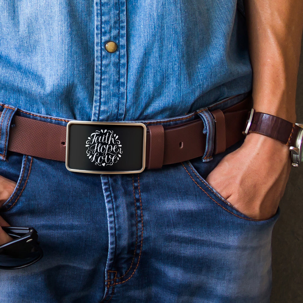 Faith Hope Love Belt Buckle