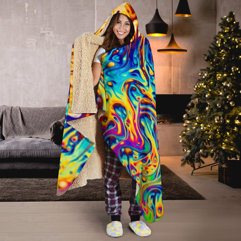 Image of Fractal Hooded Blanket V.5