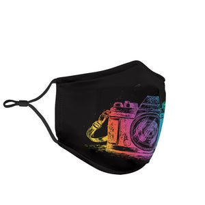 Colorful Camera Fask Mask Face Mask 