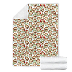 Happy DJ Sloth Blanket
