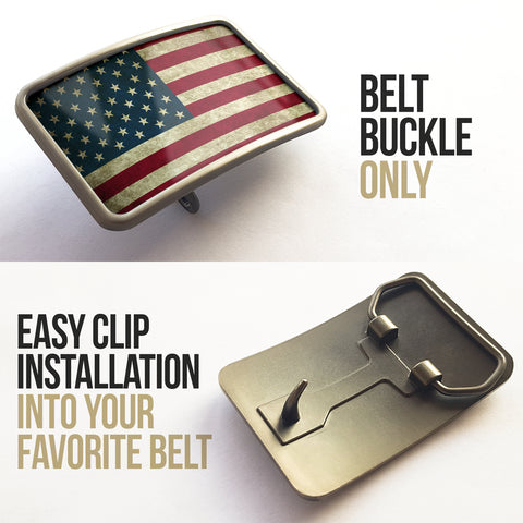 Image of American Flag Belt Buckle