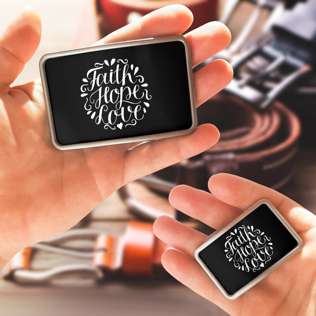 Faith Hope Love Belt Buckle