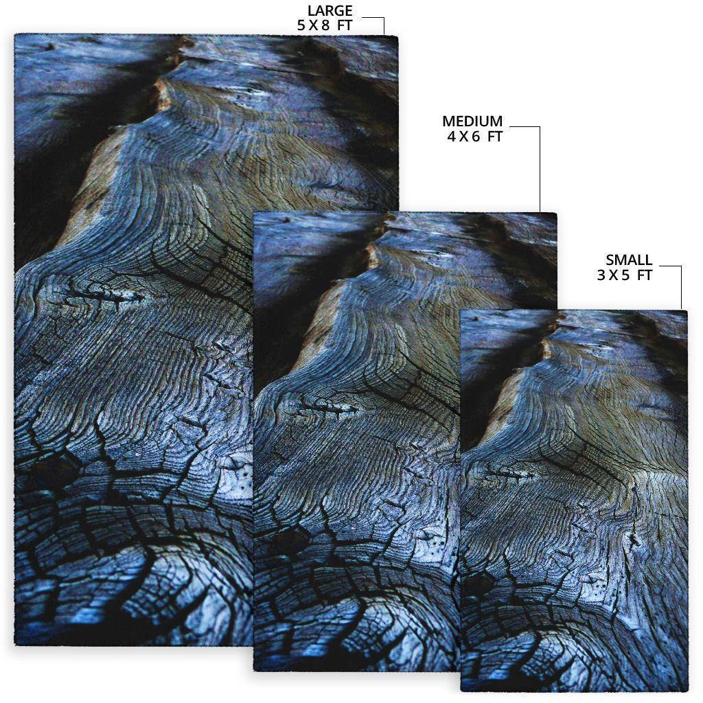 "Weathered Wood" Striking Area Rug Rugs 