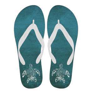 Awesome Sea Turtle - Men's Flip Flops 