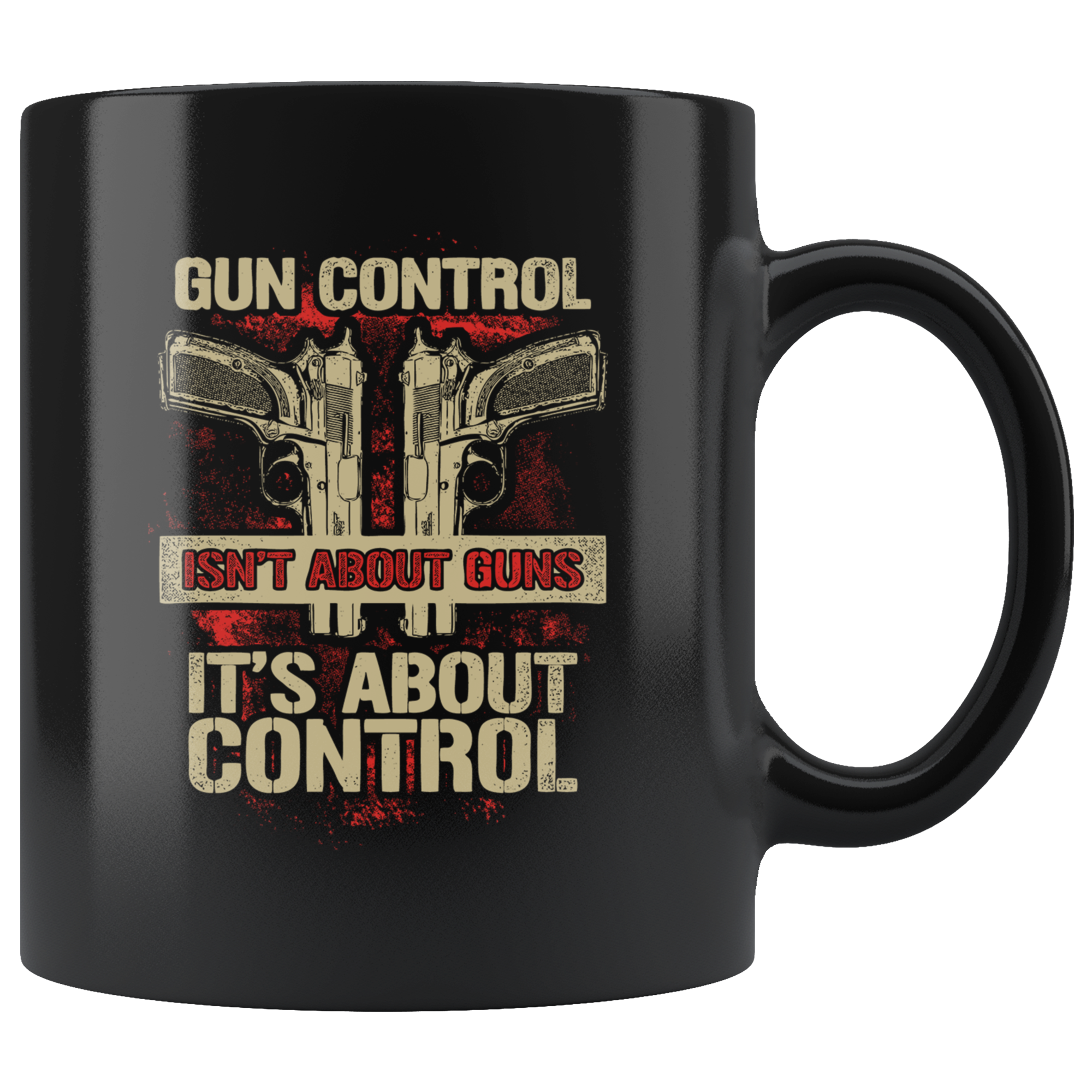 Gun Control is About Control | Black Mug