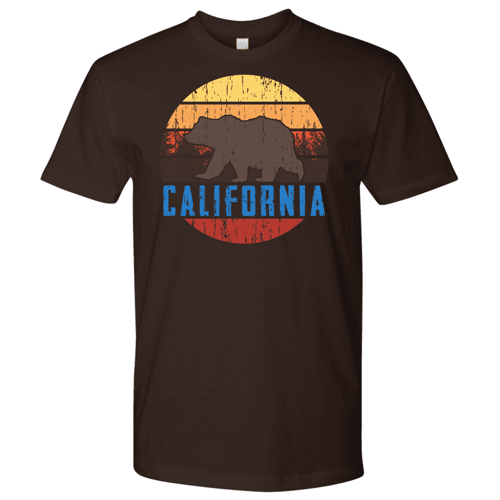 Big Bear Lake California Shirt V.1 T-shirt Next Level Mens Shirt Dark Chocolate S