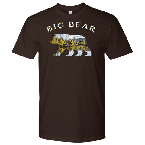 Image of Big Bear V.1 Men's Shirts T-shirt Next Level Mens Shirt Dark Chocolate S