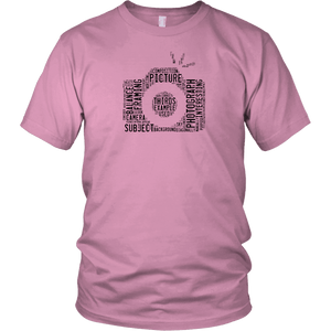 Awesome Word Camera Shirt T-shirt District Unisex Shirt Pink S