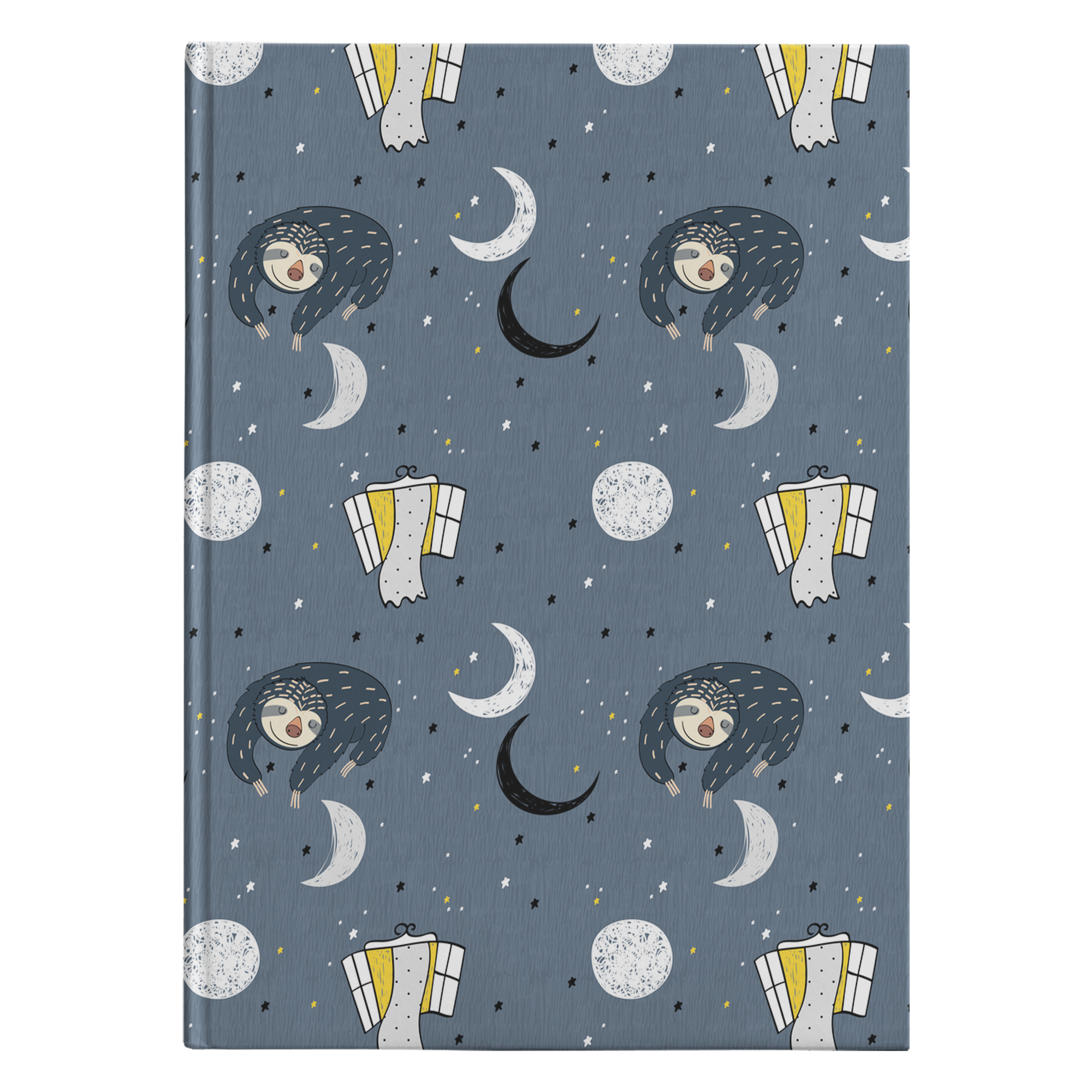 Sleeping Space Sloth Journal | Hard Cover
