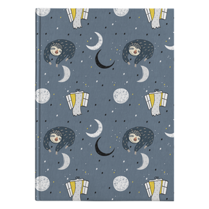 Sleeping Space Sloth Journal | Hard Cover