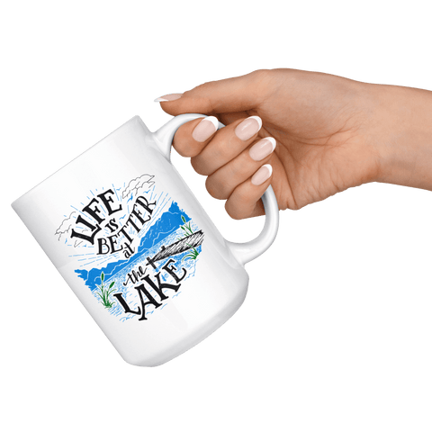 Image of Life is Better at the Lake | 15oz. mug Drinkware 