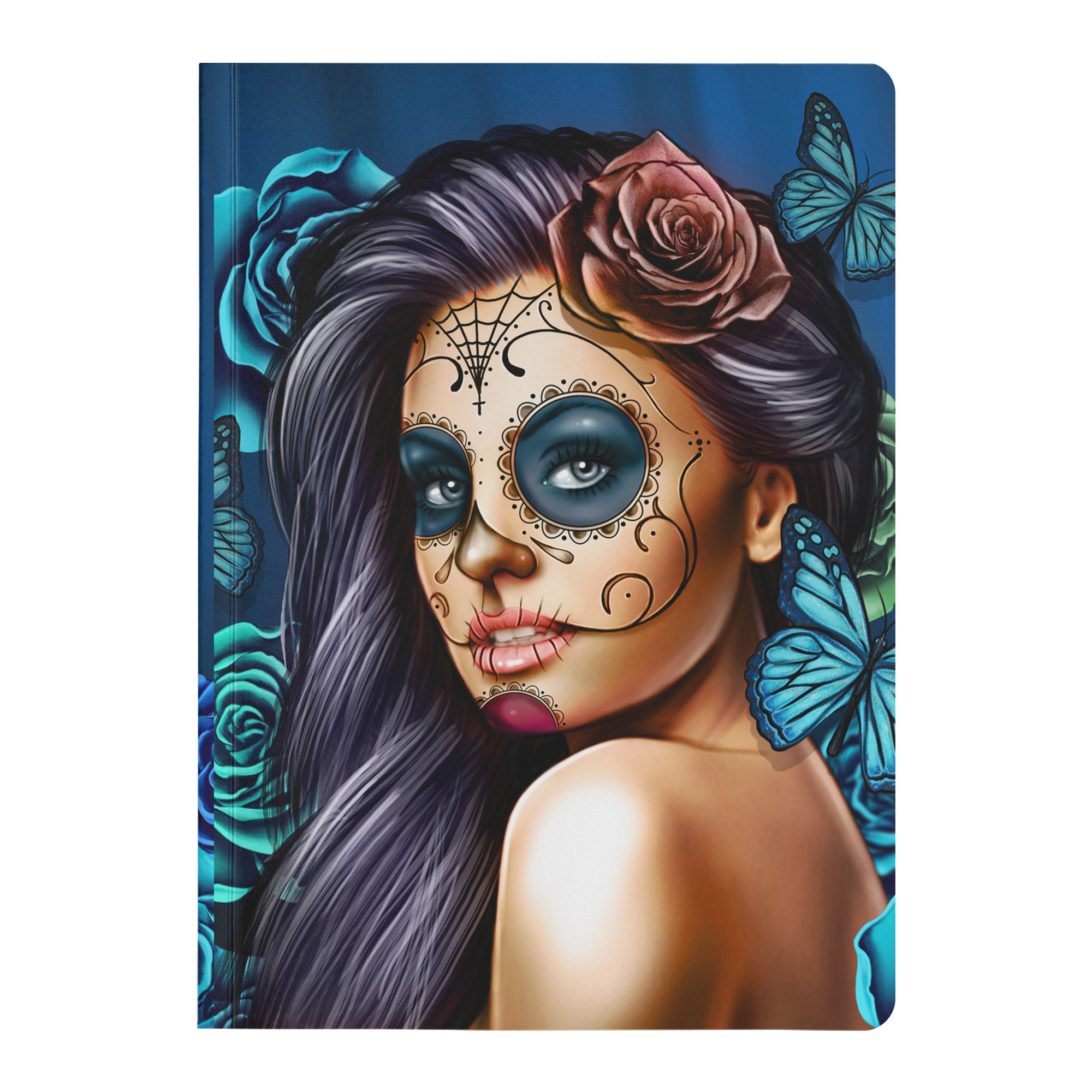 Blue Calavera Girl Soft Cover Journal