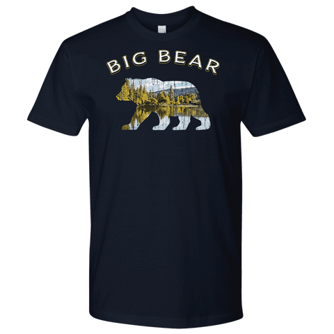Image of Big Bear V.1 Men's Shirts T-shirt Next Level Mens Shirt Navy S
