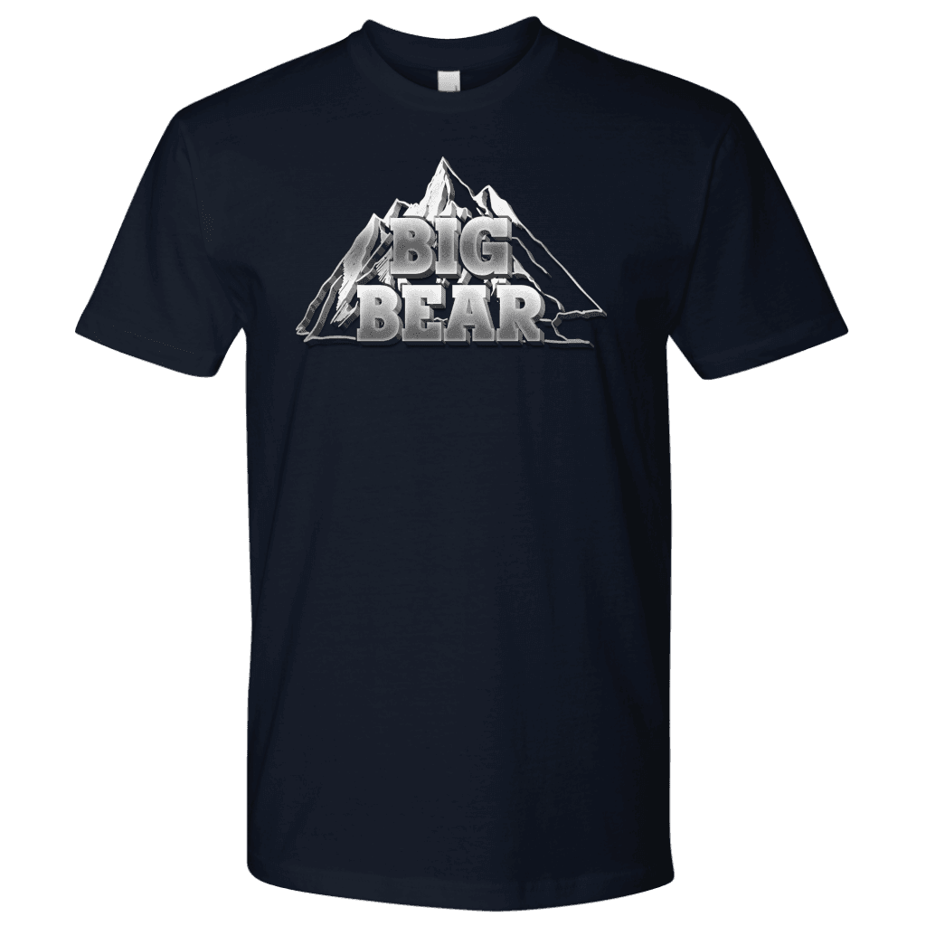 Big Bear V.2, Mens T-shirt Next Level Mens Shirt Navy S