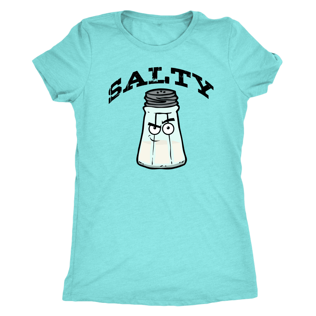 Salty V.1 Womens T-shirt Next Level Womens Triblend Tahiti Blue S