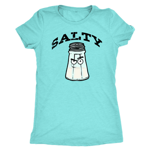 Salty V.1 Womens T-shirt Next Level Womens Triblend Tahiti Blue S