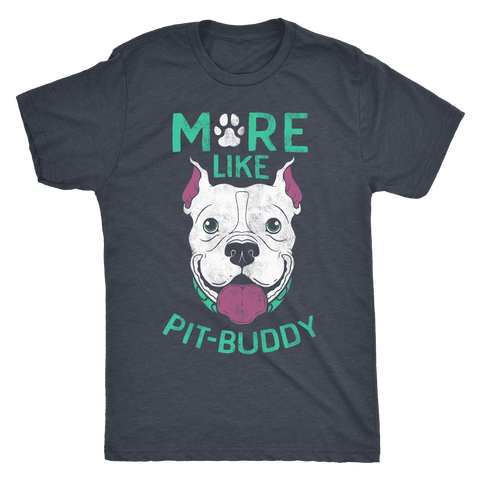 Image of Pit Buddy Shirts and Hoodies T-shirt Next Level Mens Triblend Vintage Navy S