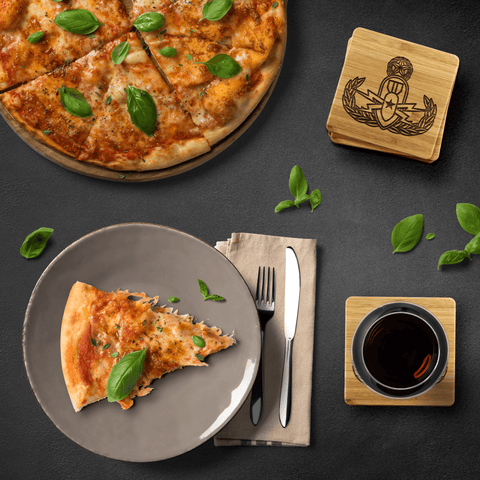 Image of EOD Master Crab on Premium Bamboo Coasters Coasters 