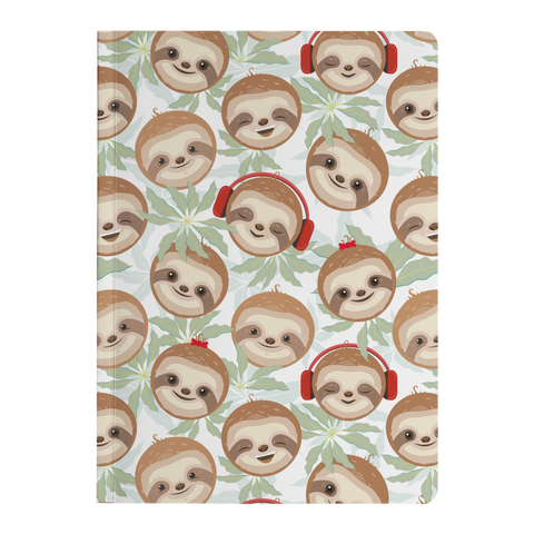 Image of Happy DJ Sloth Soft Cover Journal