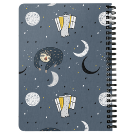 Sleeping Space Sloth Journal | Spiral