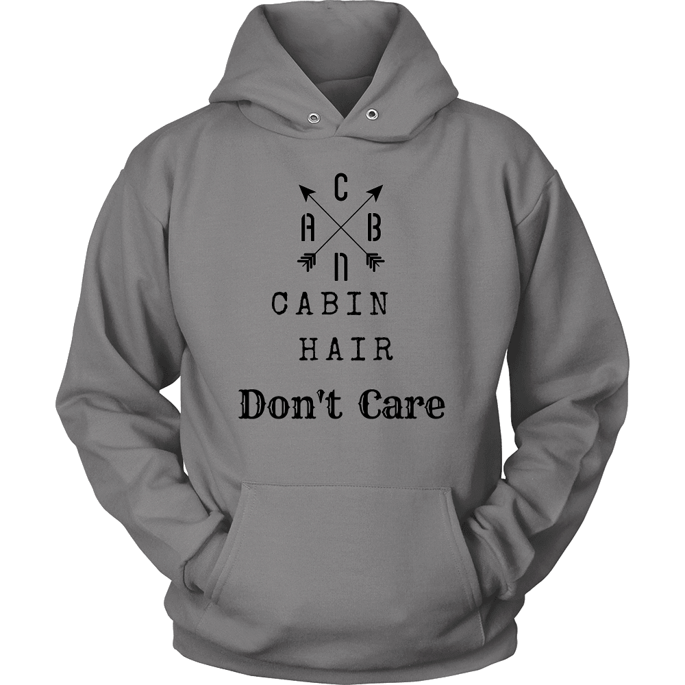 CABN, Cabin Hair, Don't Care T-shirt Unisex Hoodie Grey S