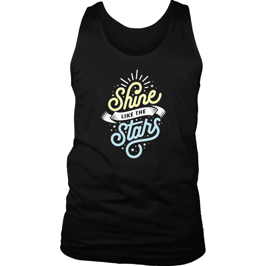 Shine Like The Stars T-shirt District Mens Tank Black S