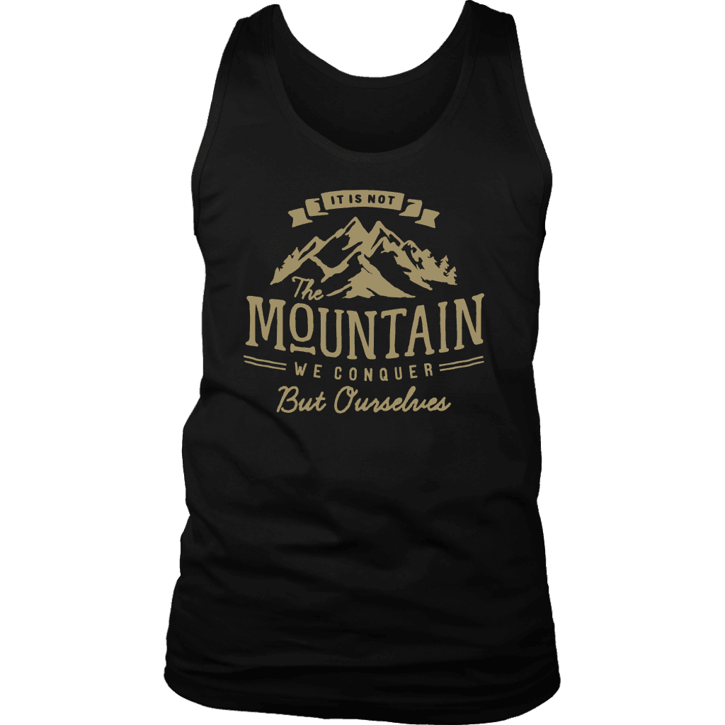 We Conquer Ourselves T-shirt District Mens Tank Black S