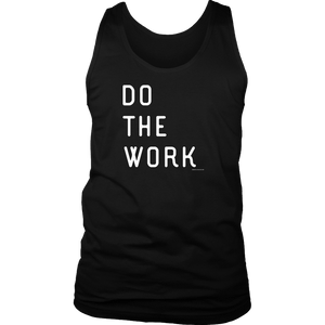 Do The Work | Mens | White Print T-shirt District Mens Tank Black S