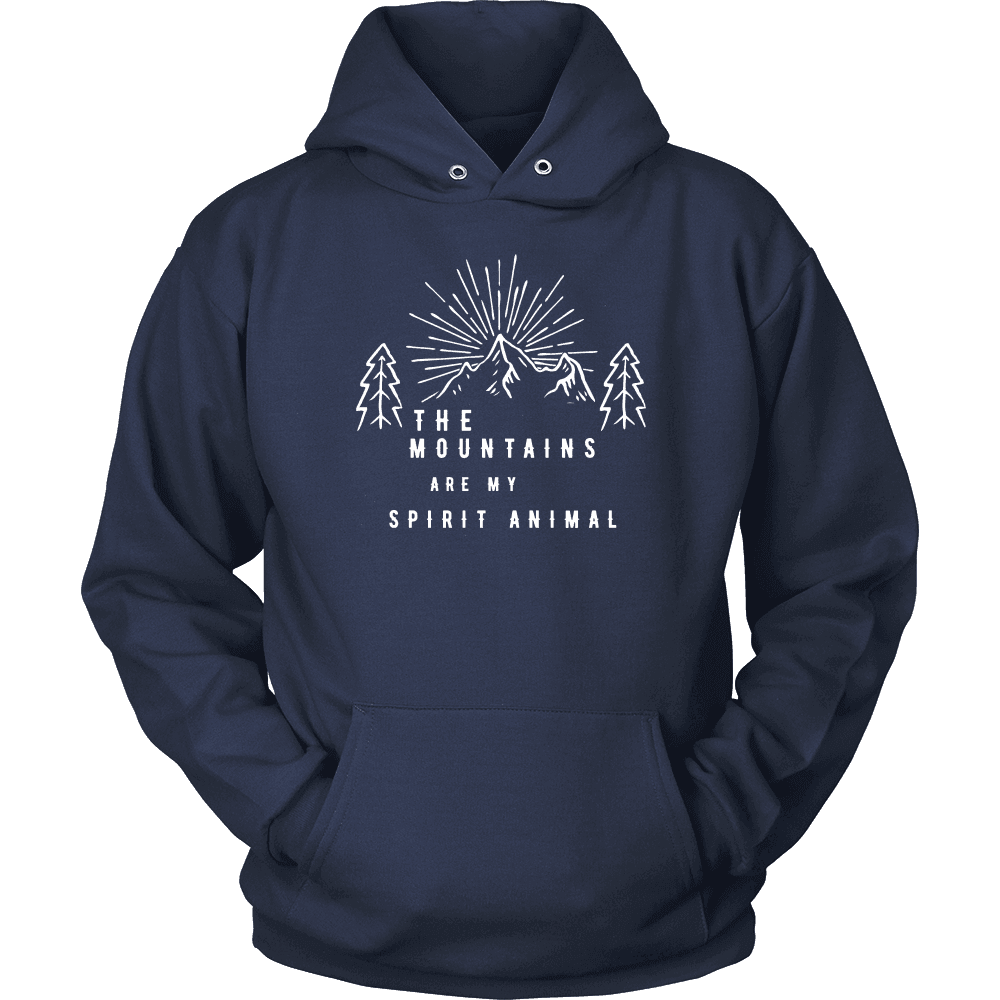 Mountains Spirit T Shirt 1 T-shirt Unisex Hoodie Navy S