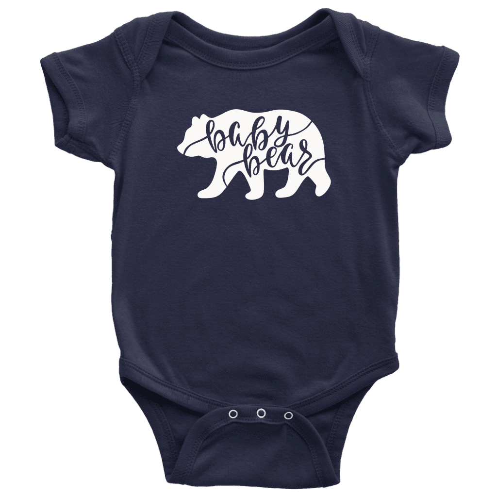 Baby Bear Shirts and Onesies T-shirt Baby Bodysuit Navy NB