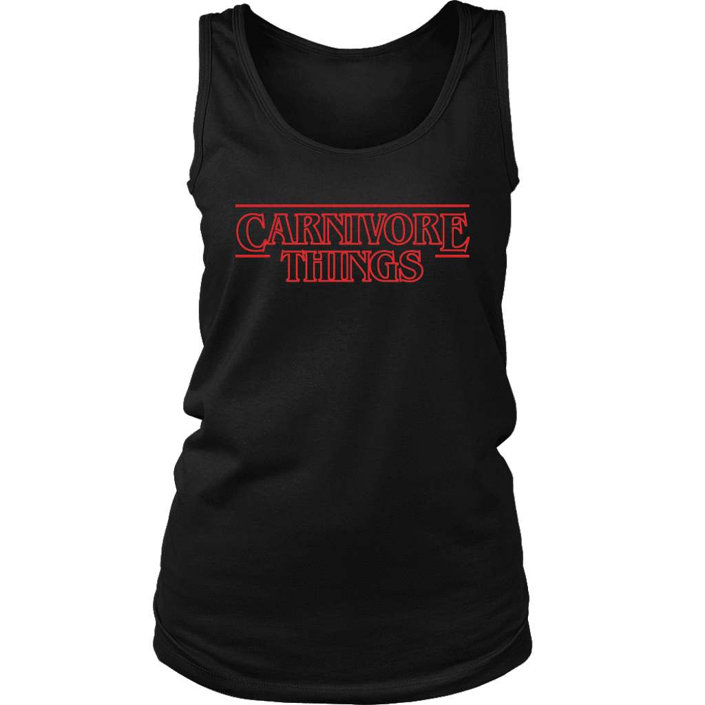 Carnivore Things T-shirt District Womens Tank Black S