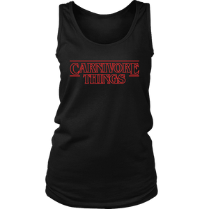 Carnivore Things T-shirt District Womens Tank Black S