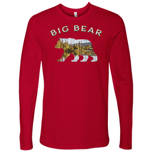 Big Bear V.1 Men's Shirts T-shirt Next Level Mens Long Sleeve Red S