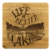 Life is Better at the Lake Coasters Coasters Bamboo Coaster - 4pc 