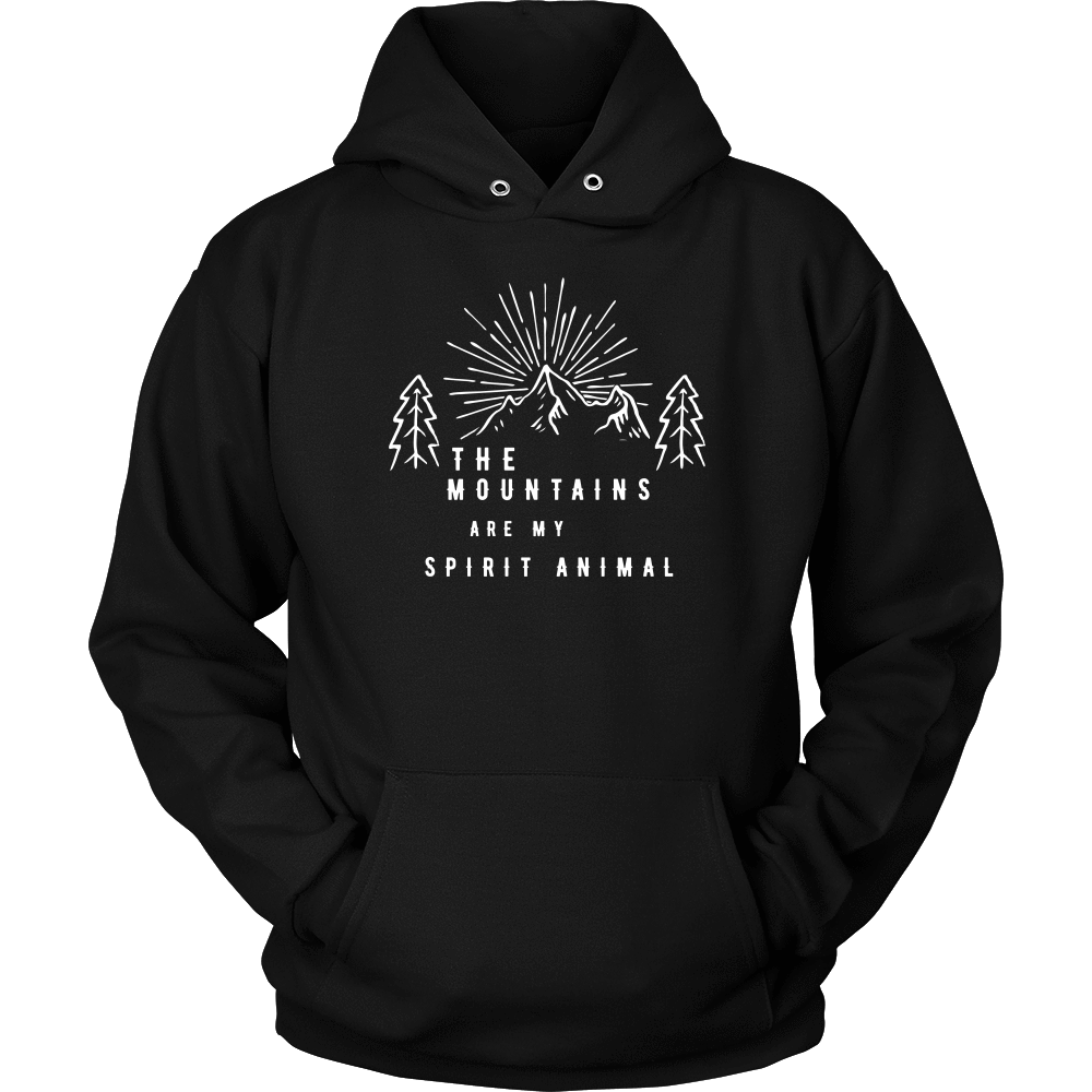 Mountains Spirit T Shirt 1 T-shirt Unisex Hoodie Black S