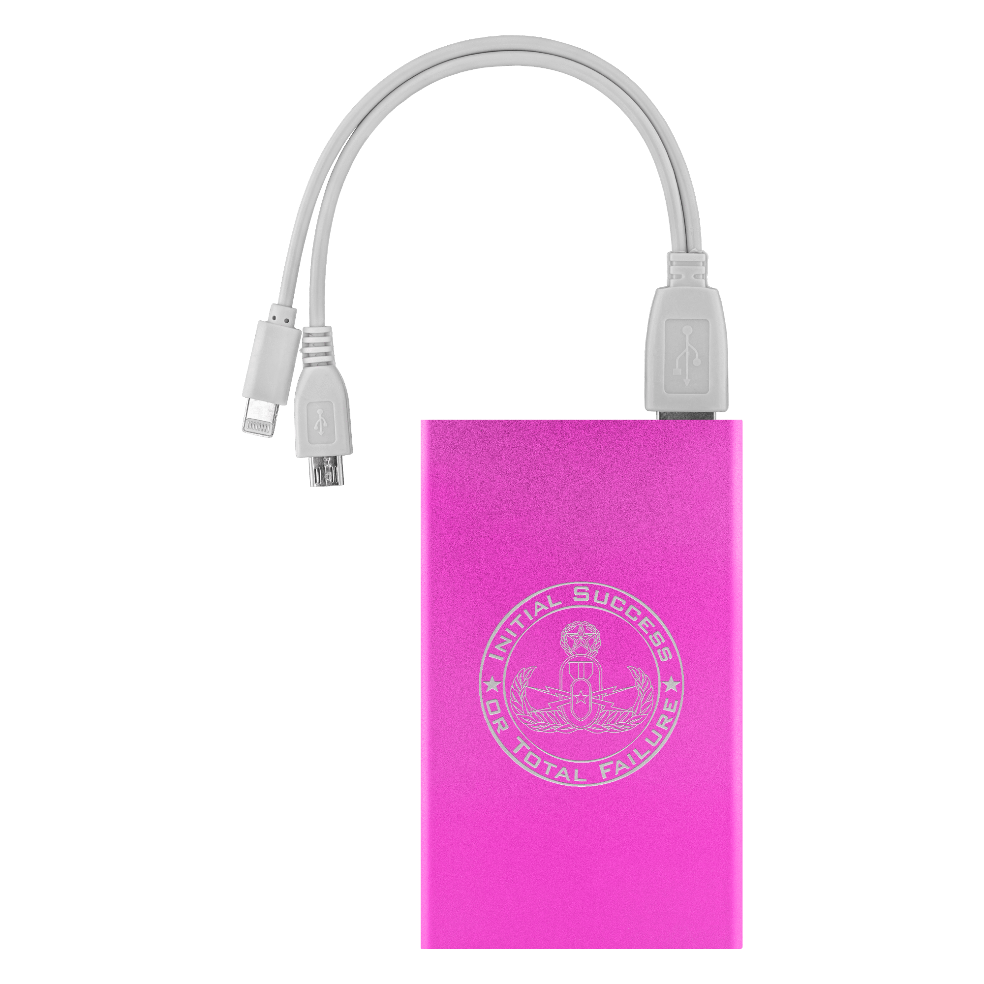 Initial Success or Total Failure EOD Power Bank Power Banks Pink 