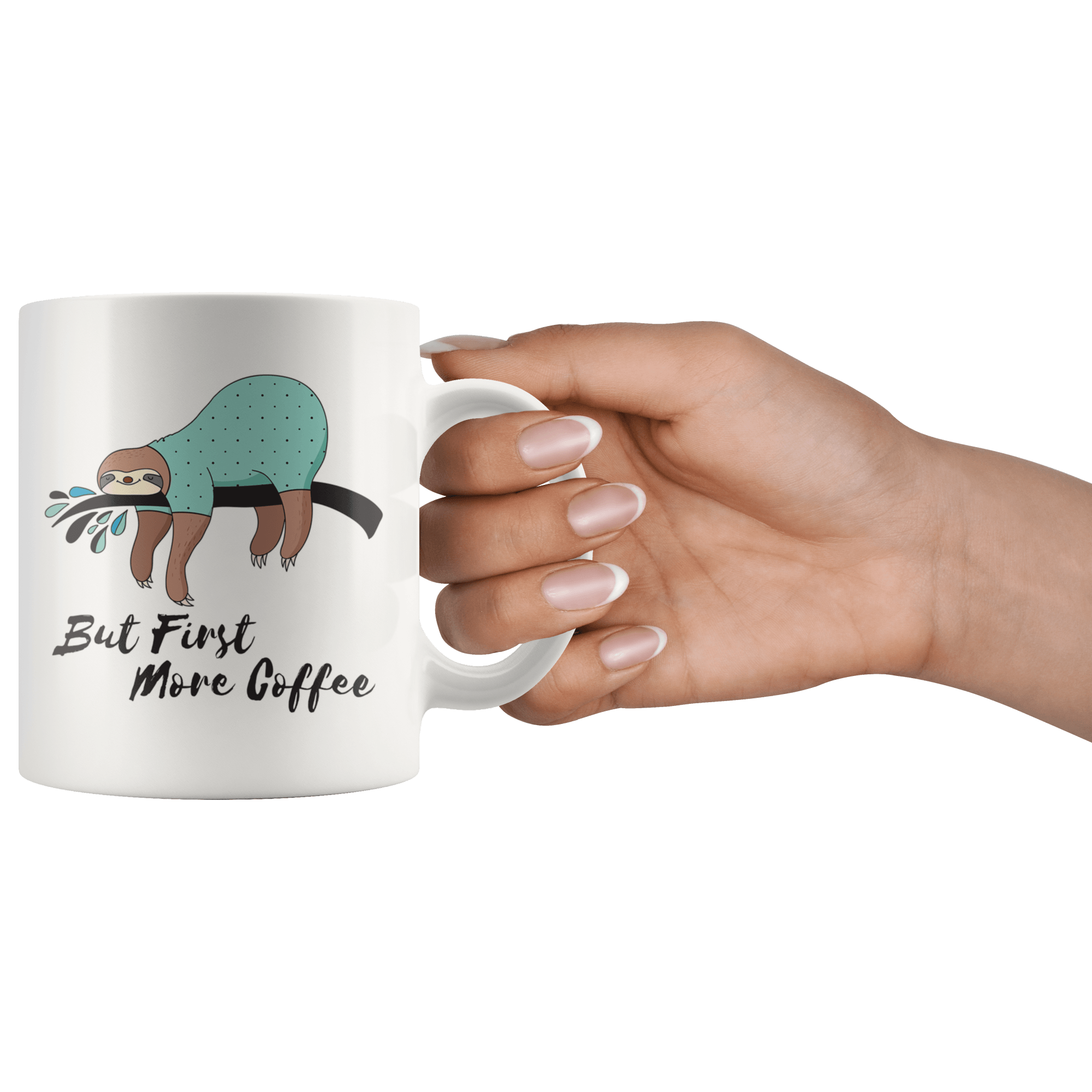 More Coffee Sloth Mug Drinkware 