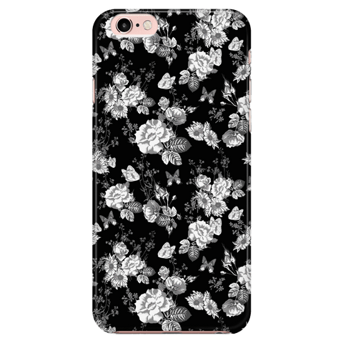 Image of Butterflies and Flowers Phone Case Phone Cases iPhone 6/6s 
