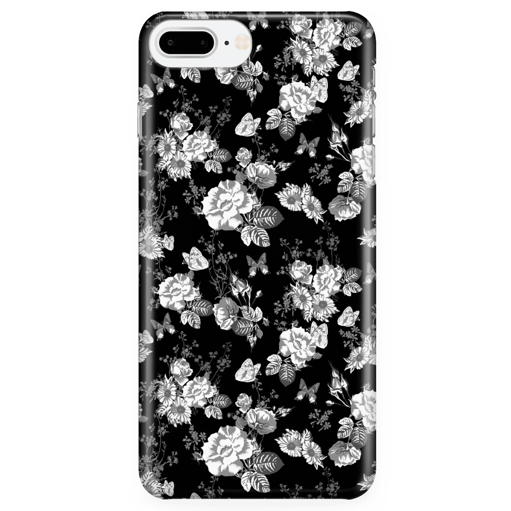 Butterflies and Flowers Phone Case Phone Cases iPhone 7 Plus/7s Plus/8 Plus 