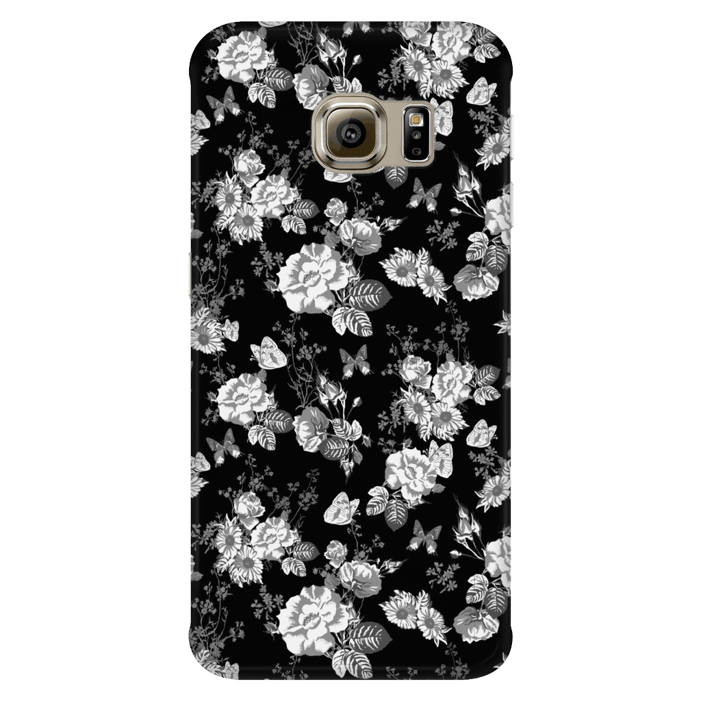 Butterflies and Flowers Phone Case Phone Cases Galaxy S6 Edge 